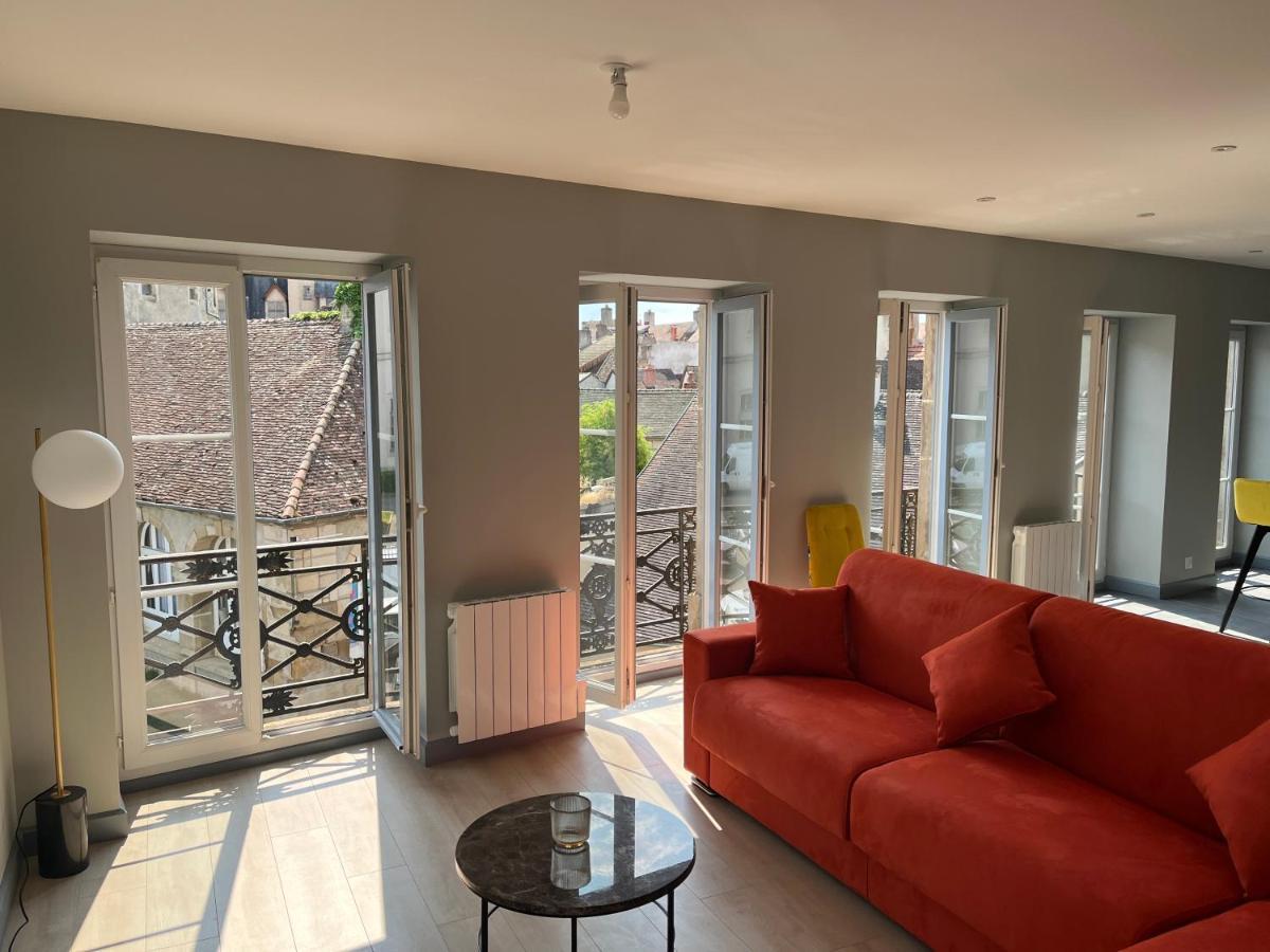 Apartamento Le Palais Duplex Autun Exterior foto